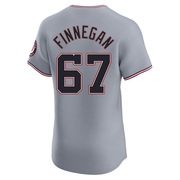 Gray Elite Kyle Finnegan Men's Washington Nationals Road Jersey