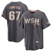 Gray Replica Kyle Finnegan Youth Washington Nationals 2022 City Connect Jersey