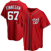 Red Replica Kyle Finnegan Youth Washington Nationals Alternate Jersey